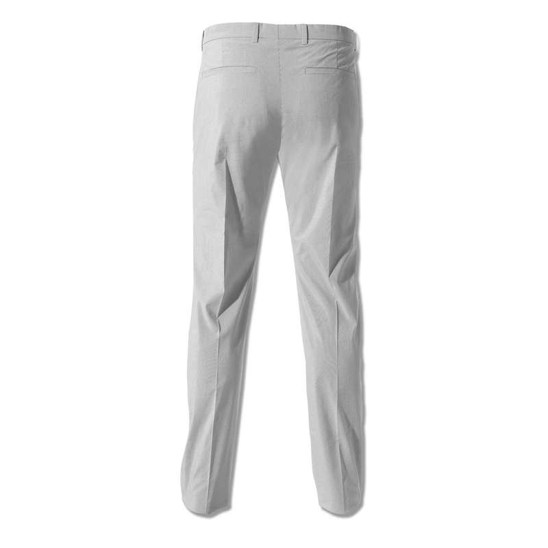 Straight Leg Stretch Trousers, White, large